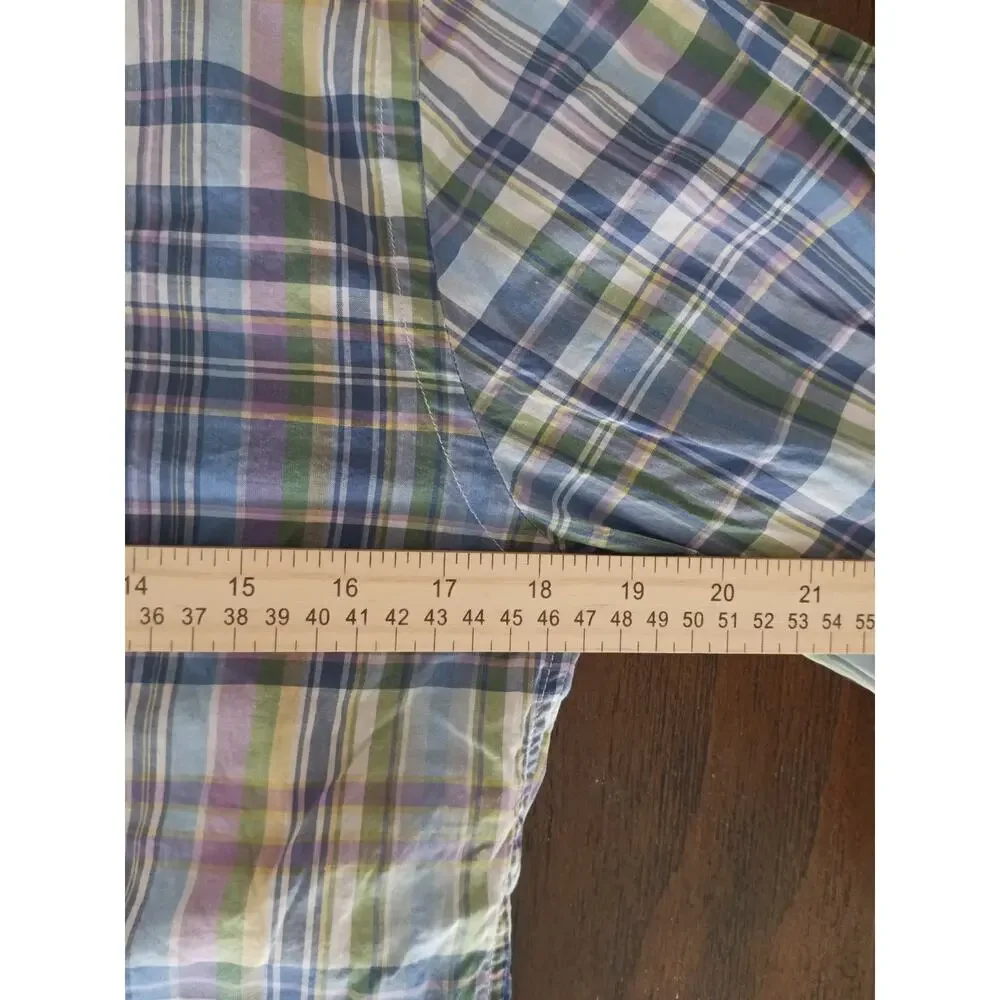 Vineyard Vines Button Down Shirt Mens Small‎ Multi Plaid Slim Fit Whale Shirt